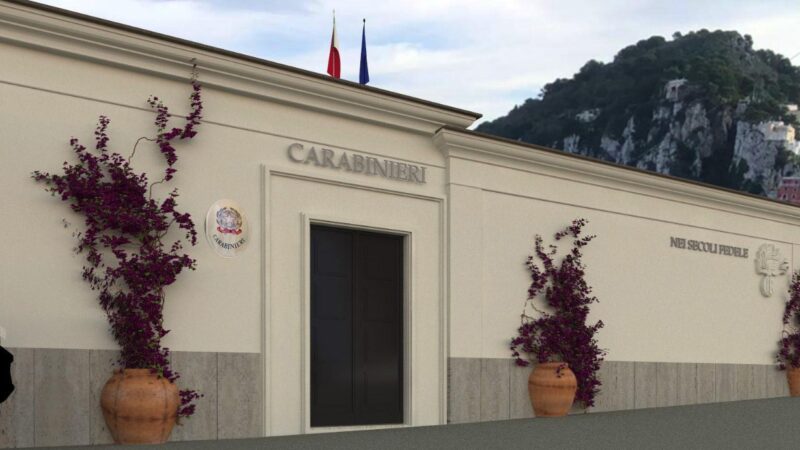 Partiranno il 2 ottobre i lavori di riqualificazione della caserma dei Carabinieri di Capri