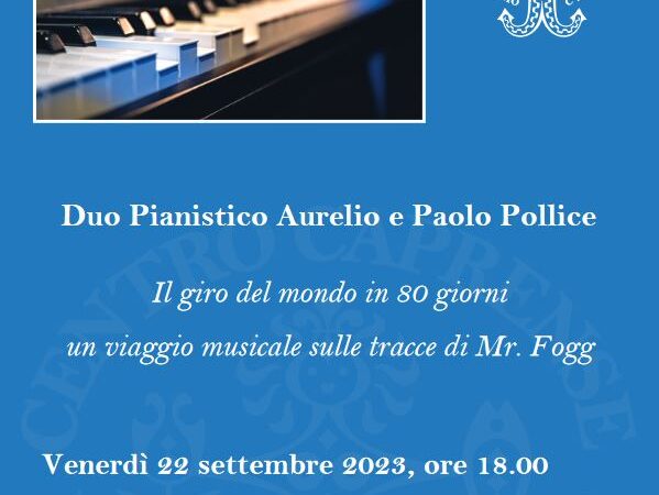 Il concerto del 22 settembre a Palazzo Cerio è stato annullato