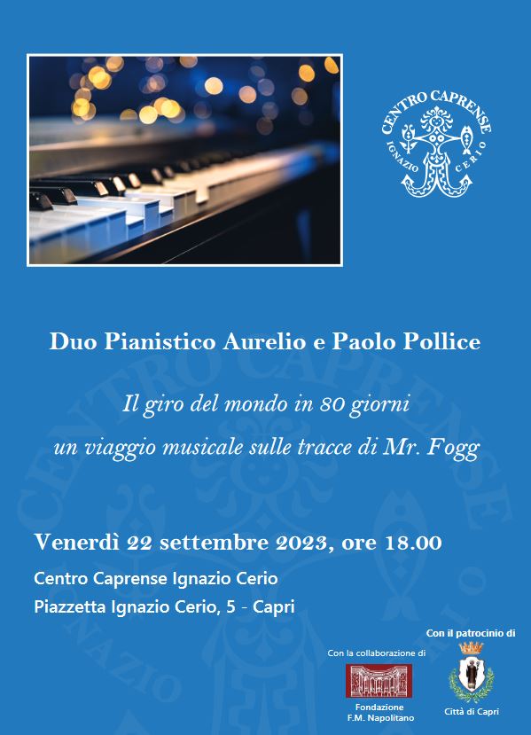 Il concerto del 22 settembre a Palazzo Cerio è stato annullato