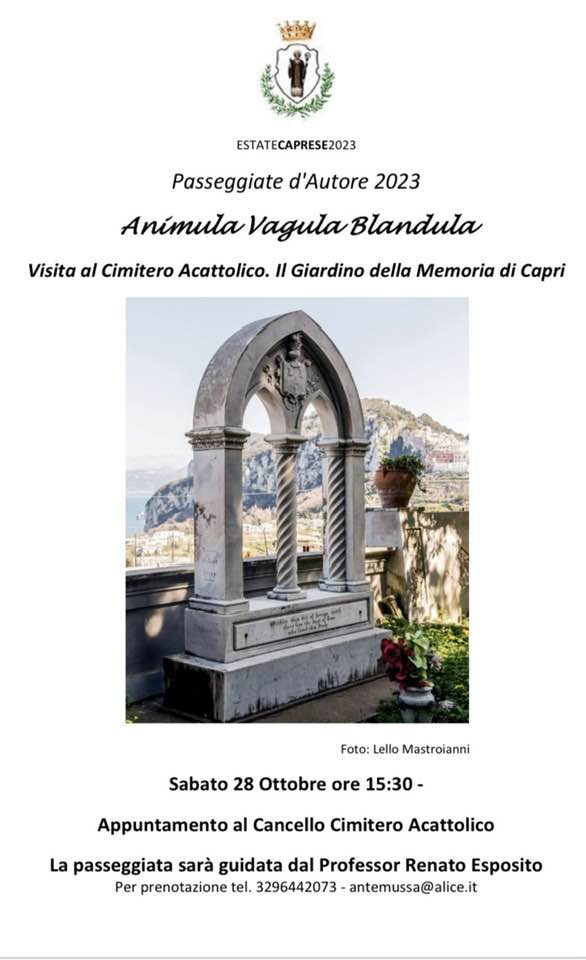 Passeggiate d’autore, viaggio nel Giardino della Memoria di Capri con il prof. Renato Esposito