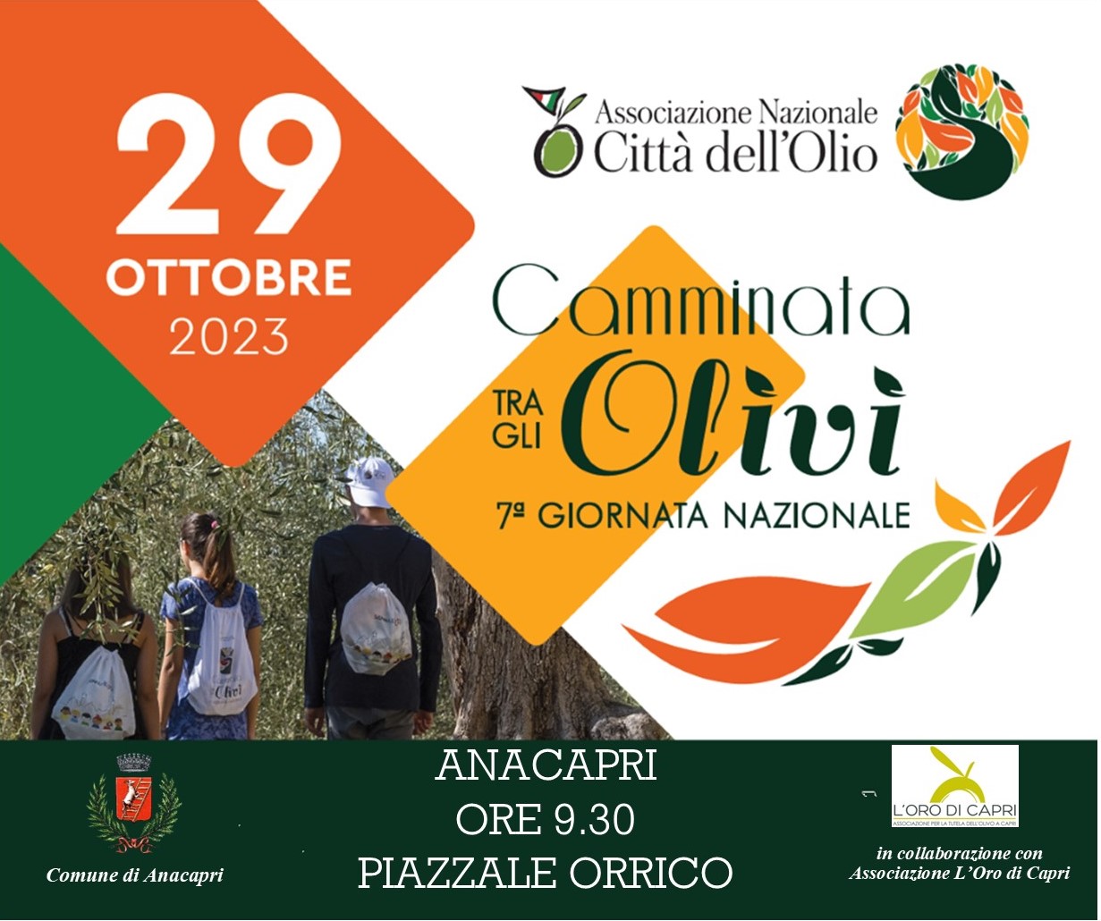 “Camminata tra gli olivi”, Anacapri partecipa alla giornata nazionale giunta alla settima edizione