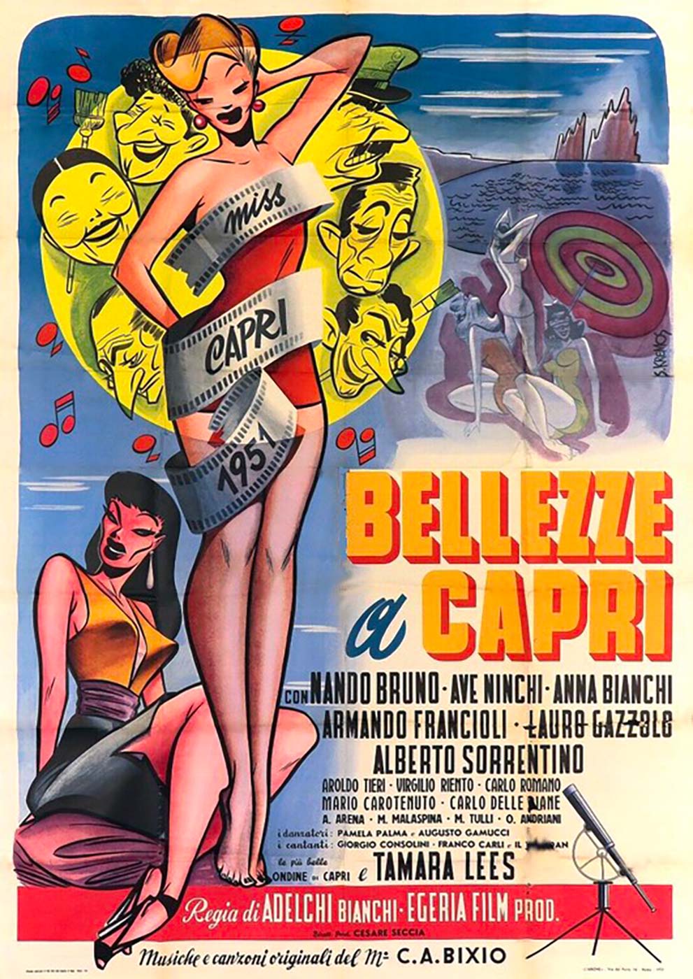 Al via la serie di film “I bellissimi del venerdì” su Capri Spettacoli Tv: si inizia con “Bellezze a Capri”