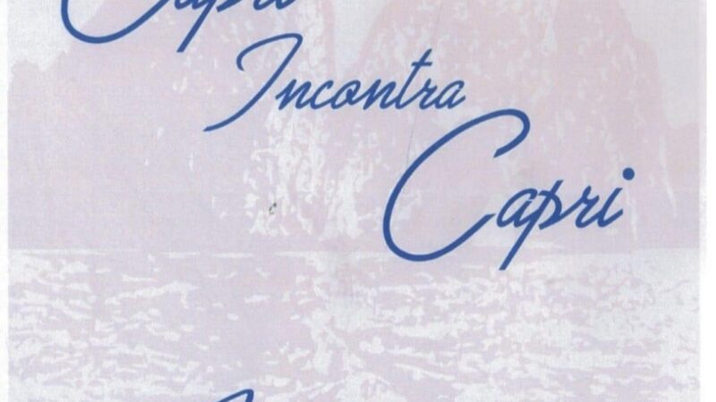 “Capri Incontra Capri. Il blu nel blu”, il libretto d’arte a cura di Diletta Maria Cecilia Loragno, arriva a Milano