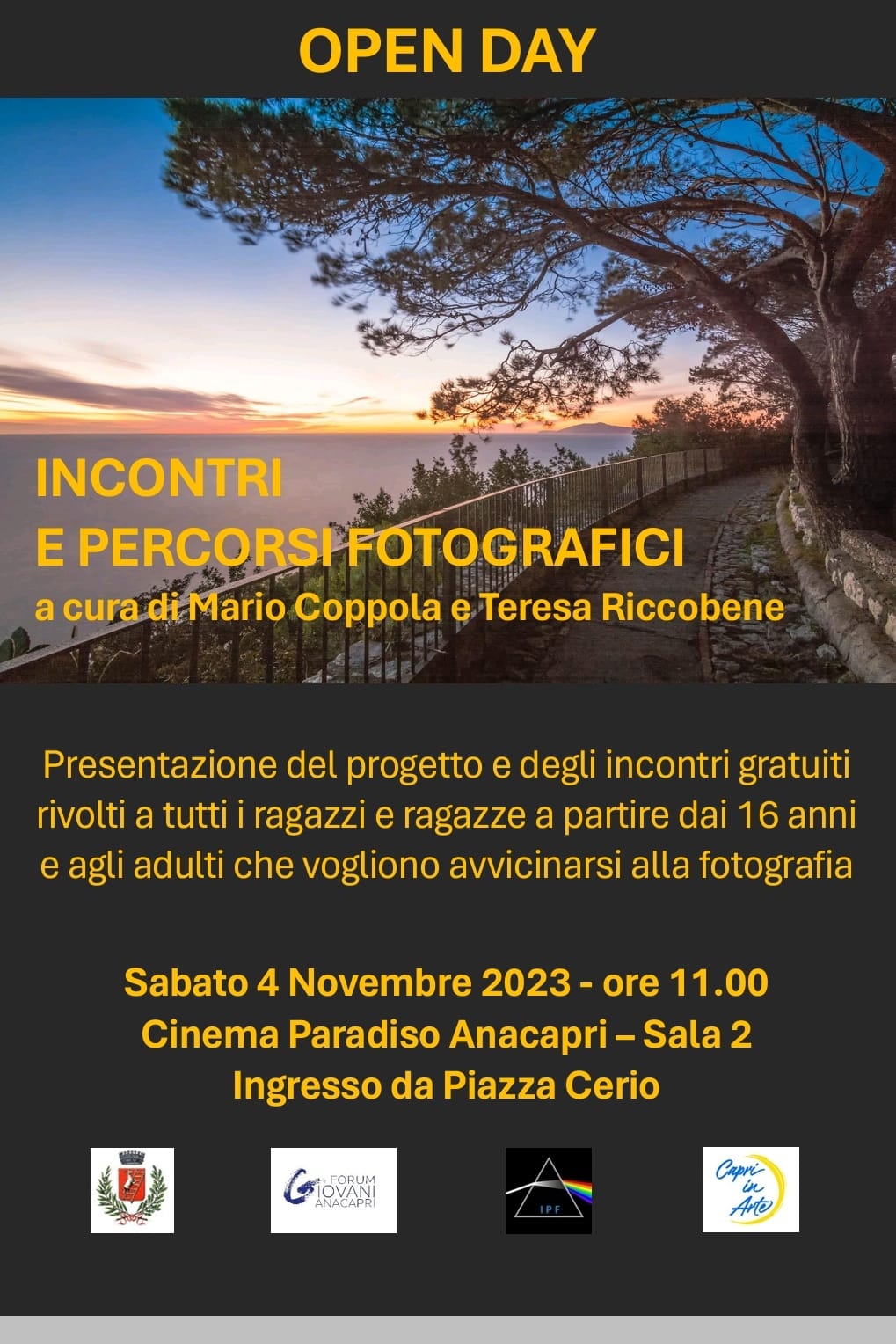 Incontri e percorsi fotografici, parte ad Anacapri il progetto di Mario e Teresa