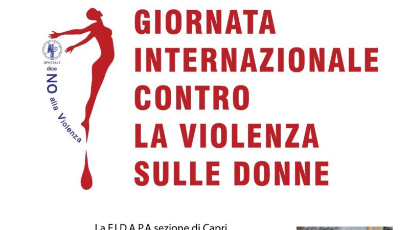 Giornata contro la violenza sulla donna: evento Fidapa a Capri con il generale Garofano