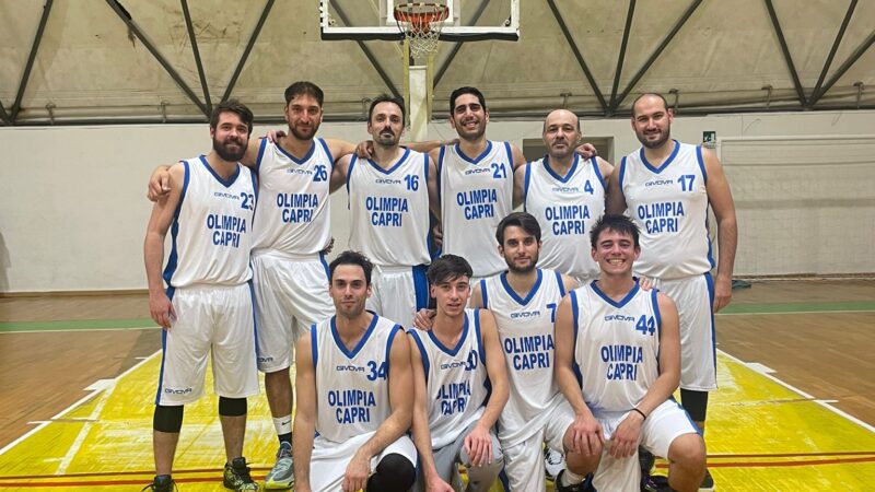 Basket maschile (Divisione 3): l’Olimpia Capri torna a sorridere, grande prestazione a Nocera