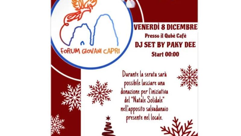 Serata in musica e solidarietà al Qubè Cafè. “Natale Solidale”: ecco tutti i punti di raccolta sull’isola