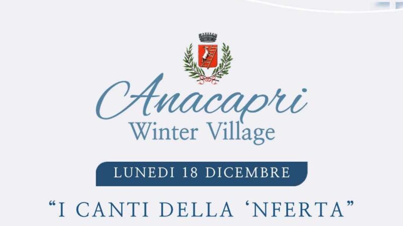 Natale, “I canti della ‘nferta” tra le strade di Anacapri con Cira Scoppa