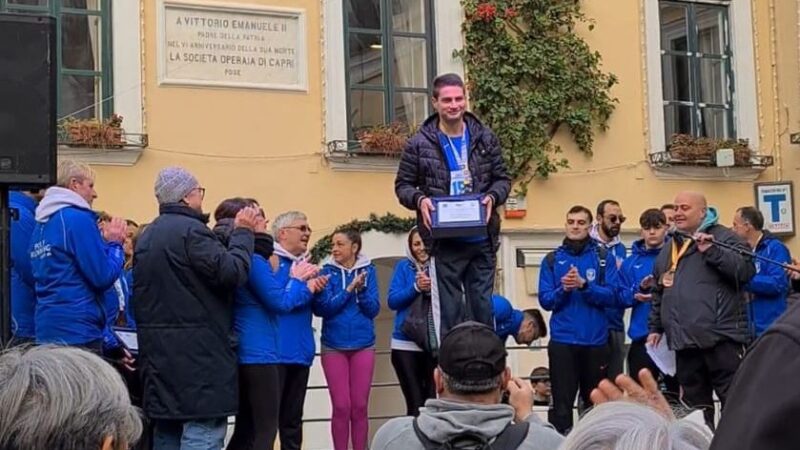 Giuseppe Albanese primo dei capresi al memorial Gianpaolo Vespoli