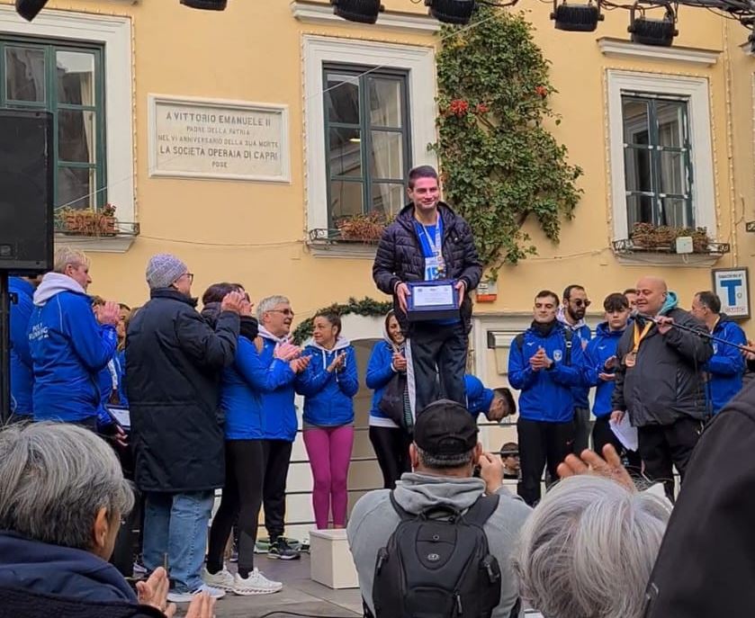 Giuseppe Albanese primo dei capresi al memorial Gianpaolo Vespoli