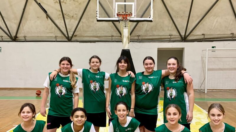 Basket: parte il campionatio di Under 13 femminile per la Capri Blue Lizard con la divisa dei Boston Celtics