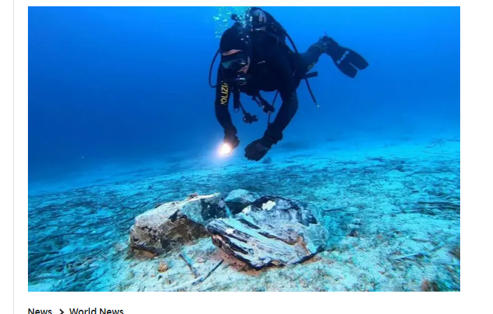 La notizia del ritrovamento del carico di ossidiana nel mare di Capri anche sul tabloid britannico “The Sun”