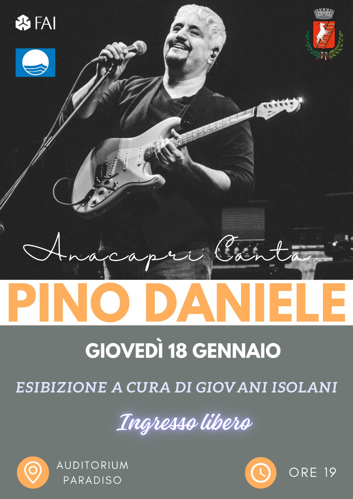 Anacapri canta Pino Daniele, serata musicale in omaggio al grande artista