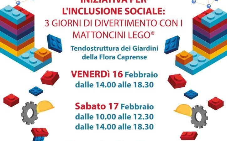 Inclusione sociale, tra divertimento e creatività, con i mattoncini Lego: a Capri la terza edizione di “Insieme senza barriere”