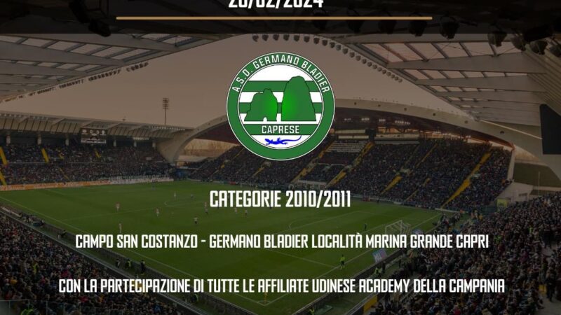 Calcio: raduno selettivo promosso dall’Udinese con la Gb Caprese per i nati nel 2010 e nel 2011