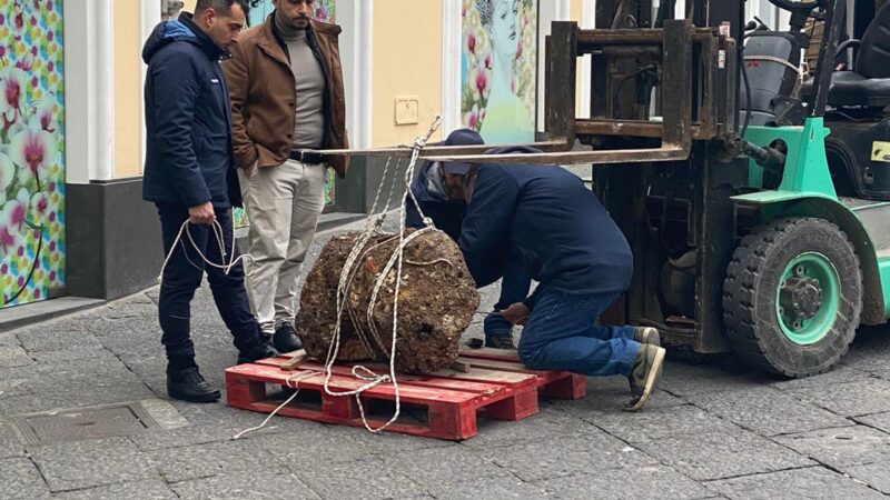 Importante reperto risalente all’antica Roma recuperato dai fondali della Grotta Azzurra