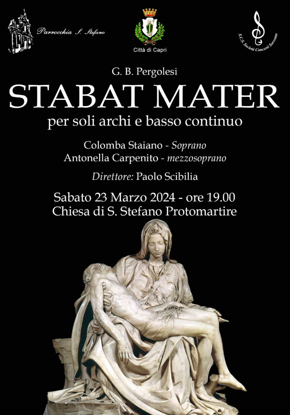 Lo Stabat Mater di Pergolesi a Capri nella chiesa di Santo Stefano