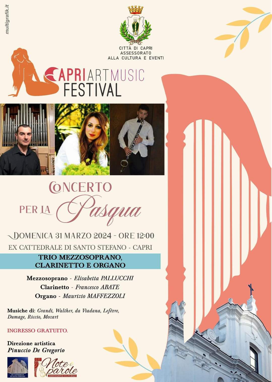 Pasqua: concerto a Capri nella ex cattedrale di Santo Stefano