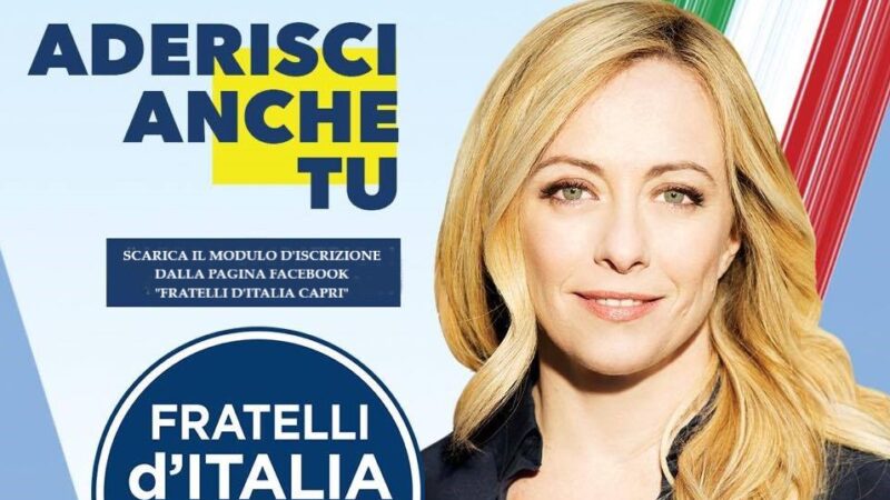 Politica: parte la campagna di tesseramento del circolo Fratelli d’Italia di Capri