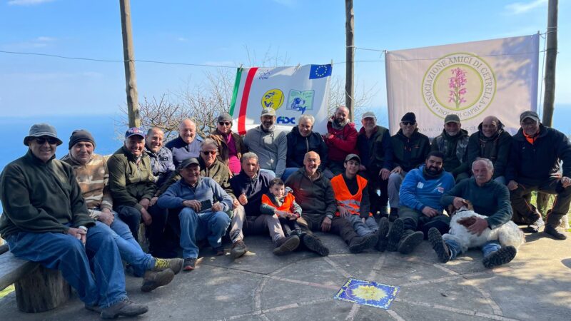 Volontariato: Amici di Cetrella e Federcaccia impegnati insieme in interventi di sistemazione e pulizia del sottobosco ad Anacapri (photogallery)