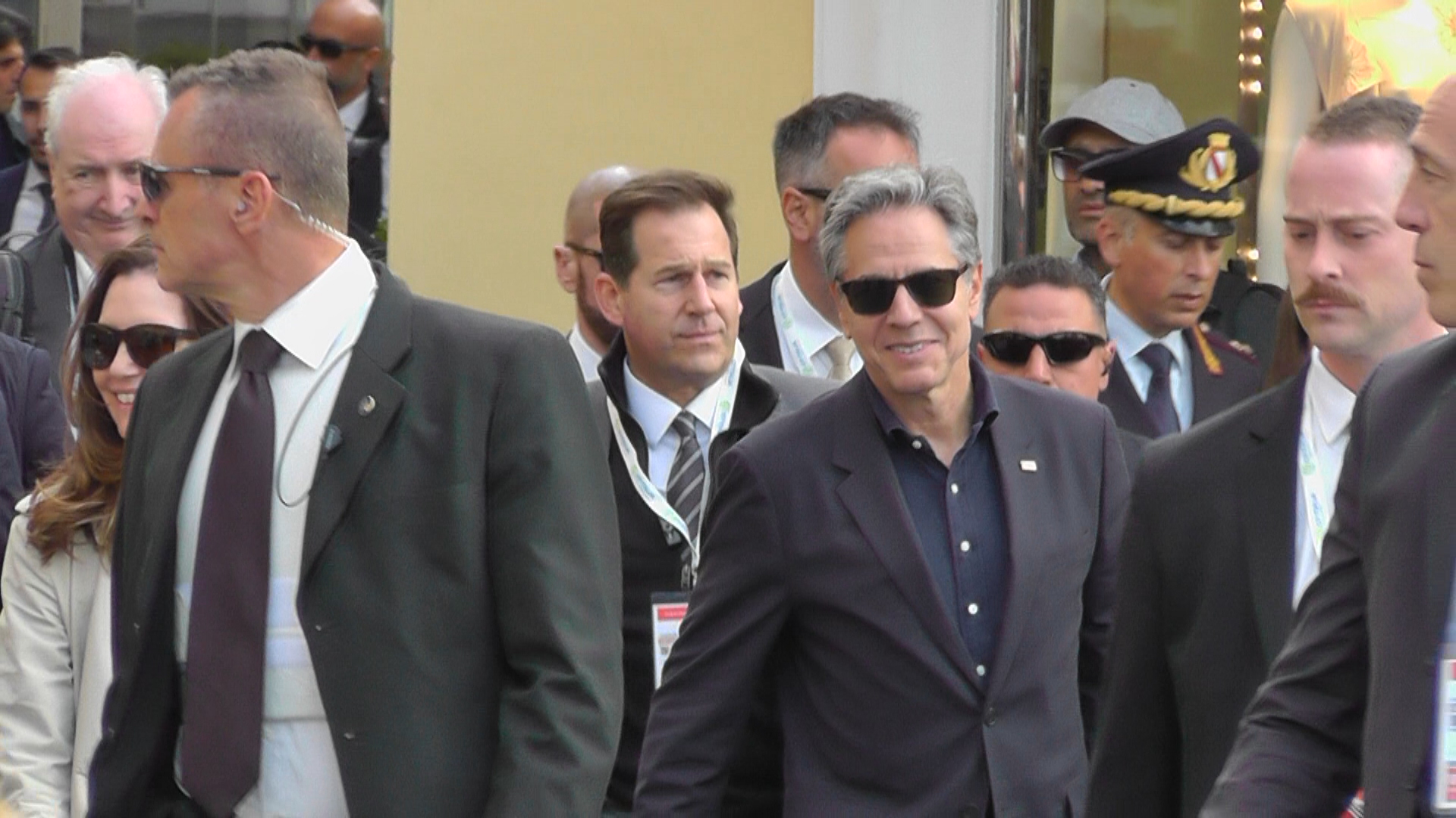 G7 Esteri: le immagini dell’arrivo a Capri del segretario di stato Usa Antony Blinken (foto e video)