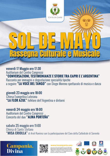 Sol de Mayo: rassegna culturale e musicale tra Capri e l’Argentina. Il programma