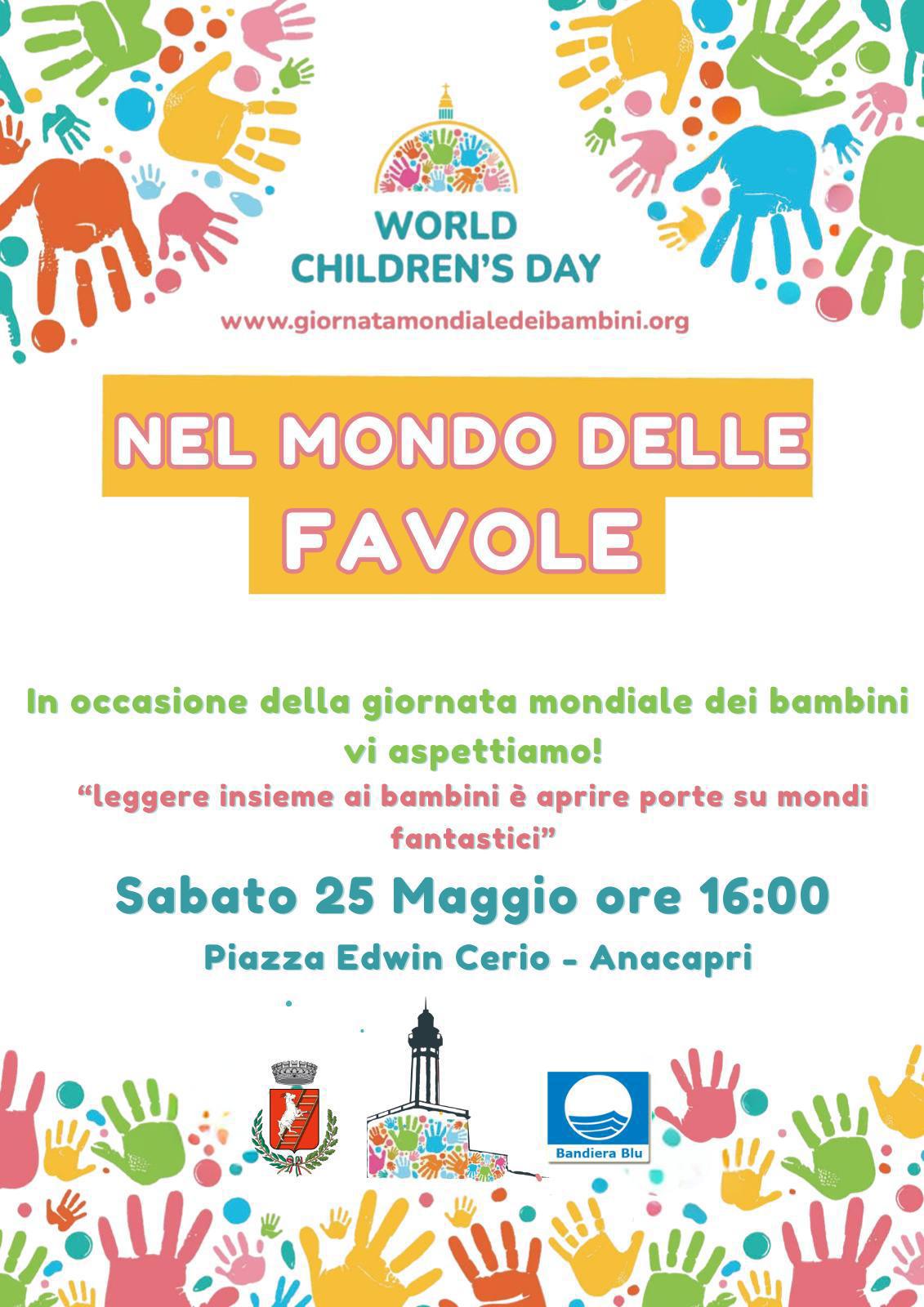 Nel mondo delle favole: sabato evento ad Anacapri in occasione della giornata mondiale dei bambini