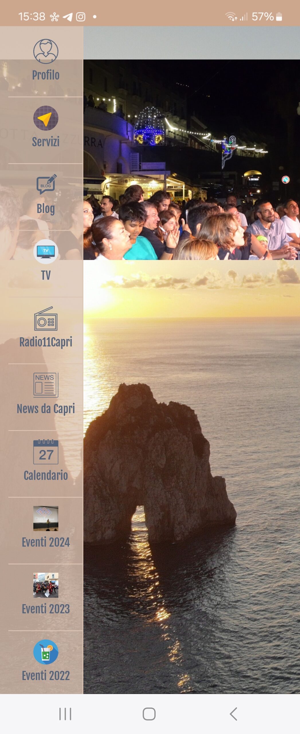 Importanti aggiornamenti per l’app di Capri Spettacoli Eventi