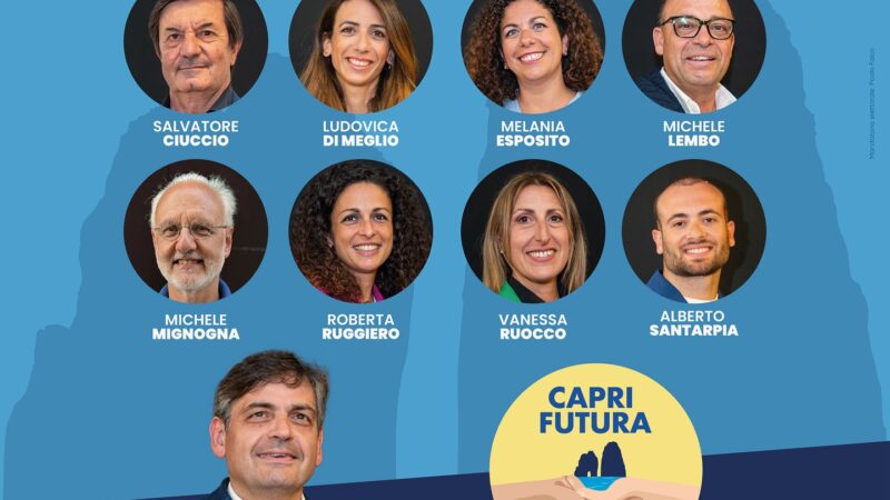 Elezioni comunali: tutti i candidati della lista “Capri Futura” (foto)