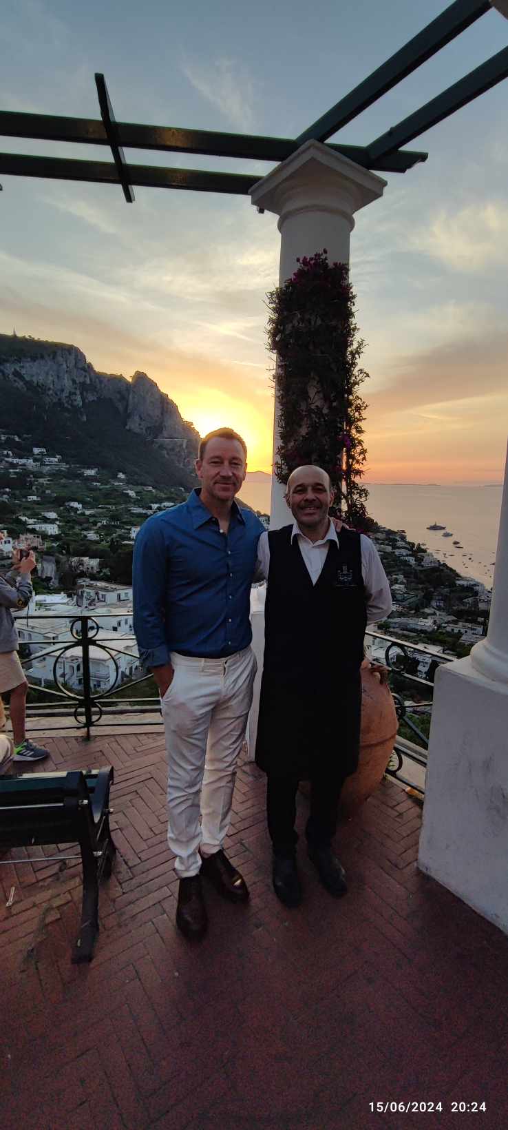 Calcio: John Terry a Capri (photogallery)