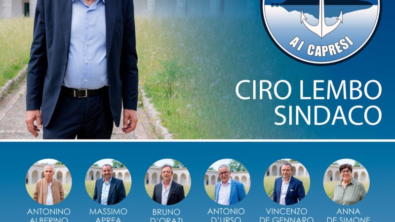 Elezioni comunali: tutti i candidati della lista “Capri ai Capresi” (foto)