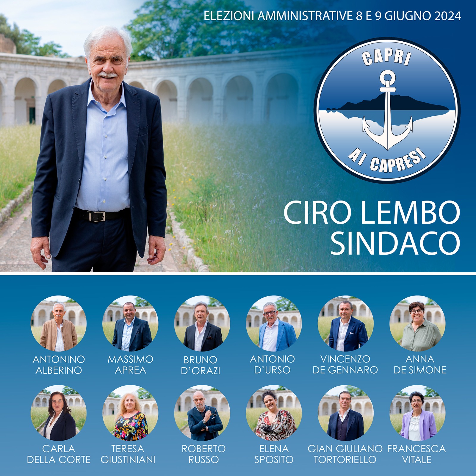 Elezioni comunali: tutti i candidati della lista “Capri ai Capresi” (foto)