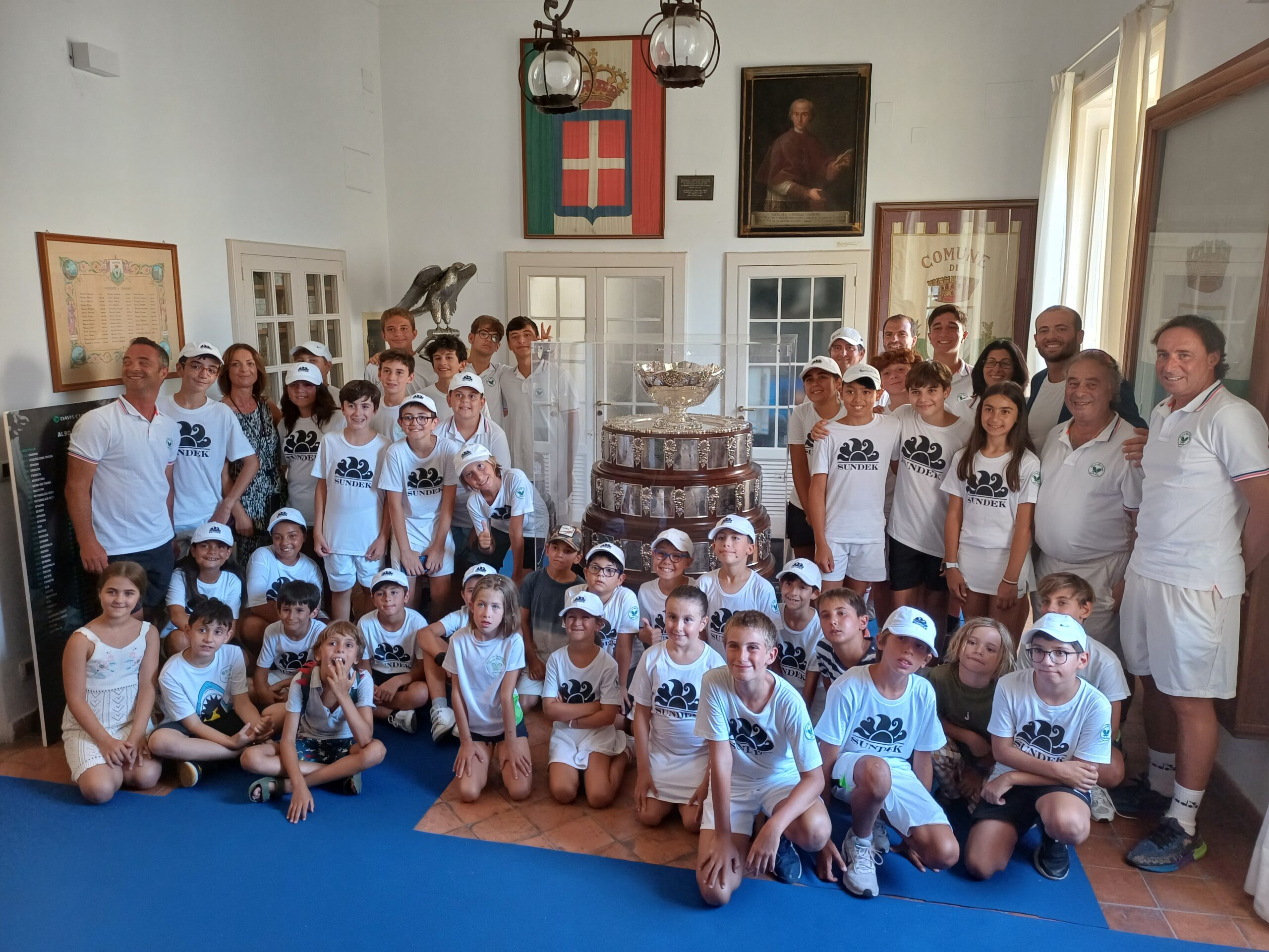 Coppa Davis a Capri: emozione al Comune per gli appassionati del tennis