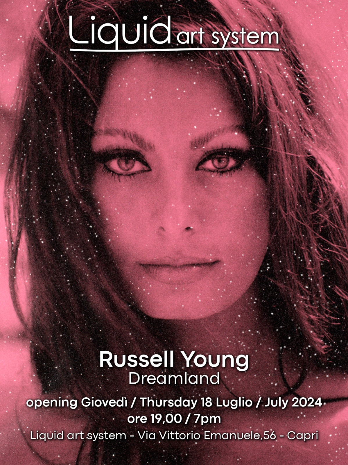 Un omaggio al fascino e al glamour delle dive hollywoodiane: “Dreamland” di Russell Young alla Liquid Art System di Capri