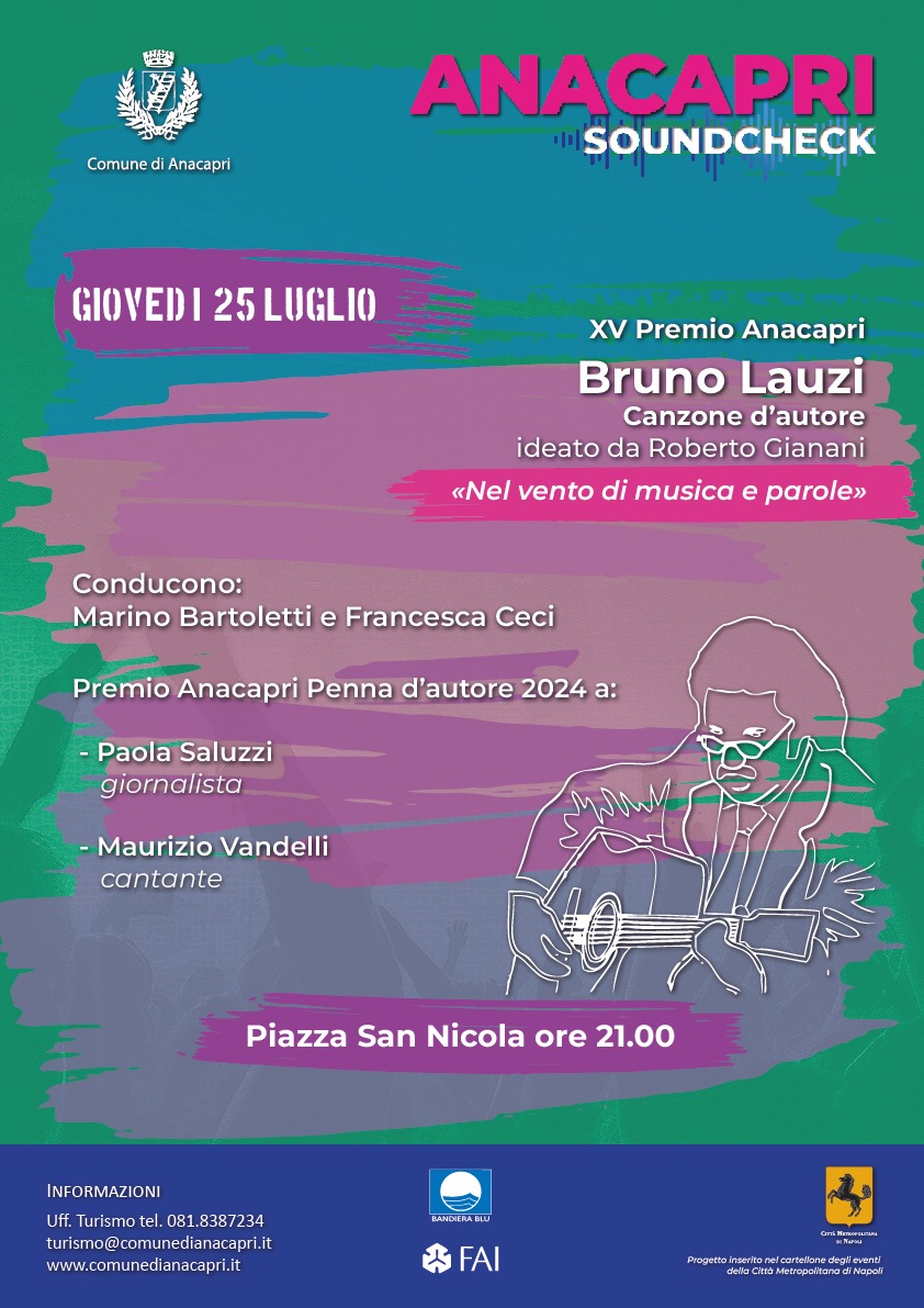 Ad Anacapri la quindicesima edizione del Premio Bruno Lauzi