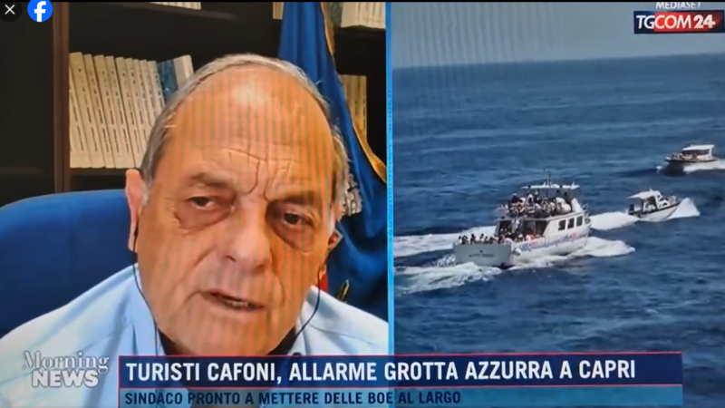 Il sindaco di Anacapri Cerrotta in diretta a “Morning News” su Tgcom24 (video)