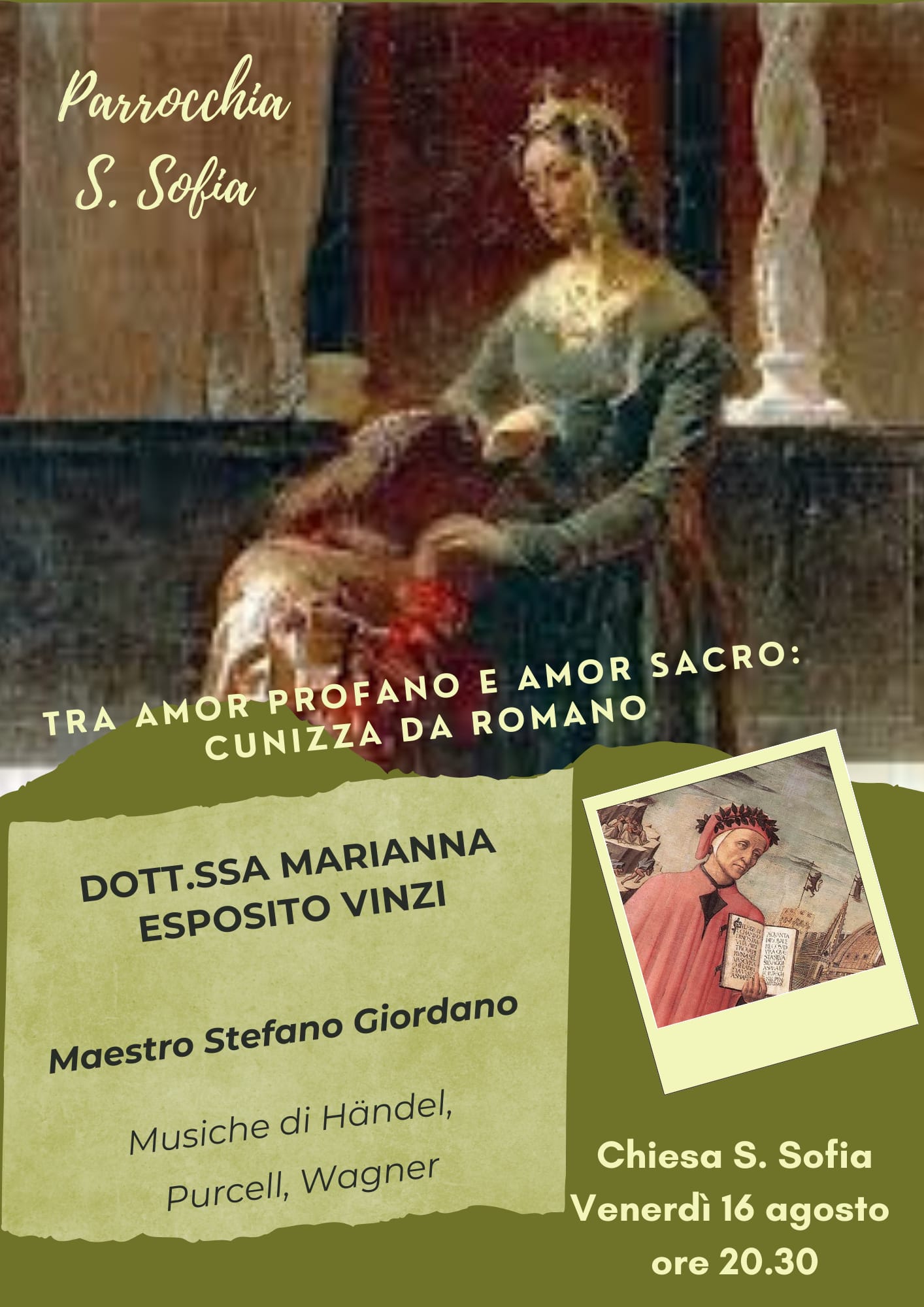 “Tra amor profano e amor sacro: Cunizza da Romano”, torna l’appuntamento estivo con le conferenze dantesche ad Anacapri