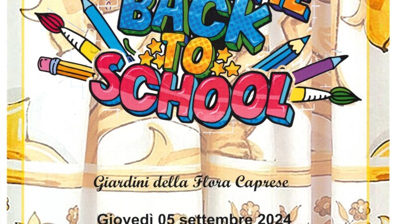 “Welcome back to school”, evento per i bambini ai Giardini della Flora Caprense