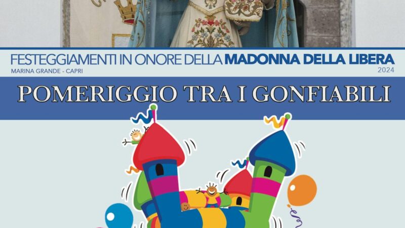 Festeggiamenti per la Madonna della Libera: anticipato di un giorno il pomeriggio tra i gonfiabili al campo sportivo