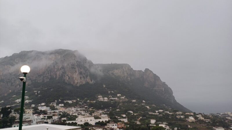 Maltempo: ad Anacapri caduti ben 168 mm di pioggia in 24 ore