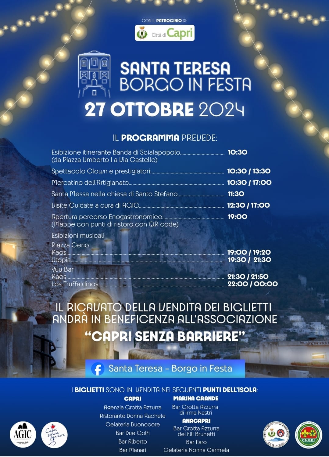 Borgo di Santa Teresa in festa: ecco il programma della giornata e le allettanti proposte food and wine