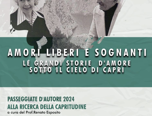 “Amori liberi e sognanti”, viaggio-passeggiata nelle grandi storie d’amore sotto il cielo di Capri