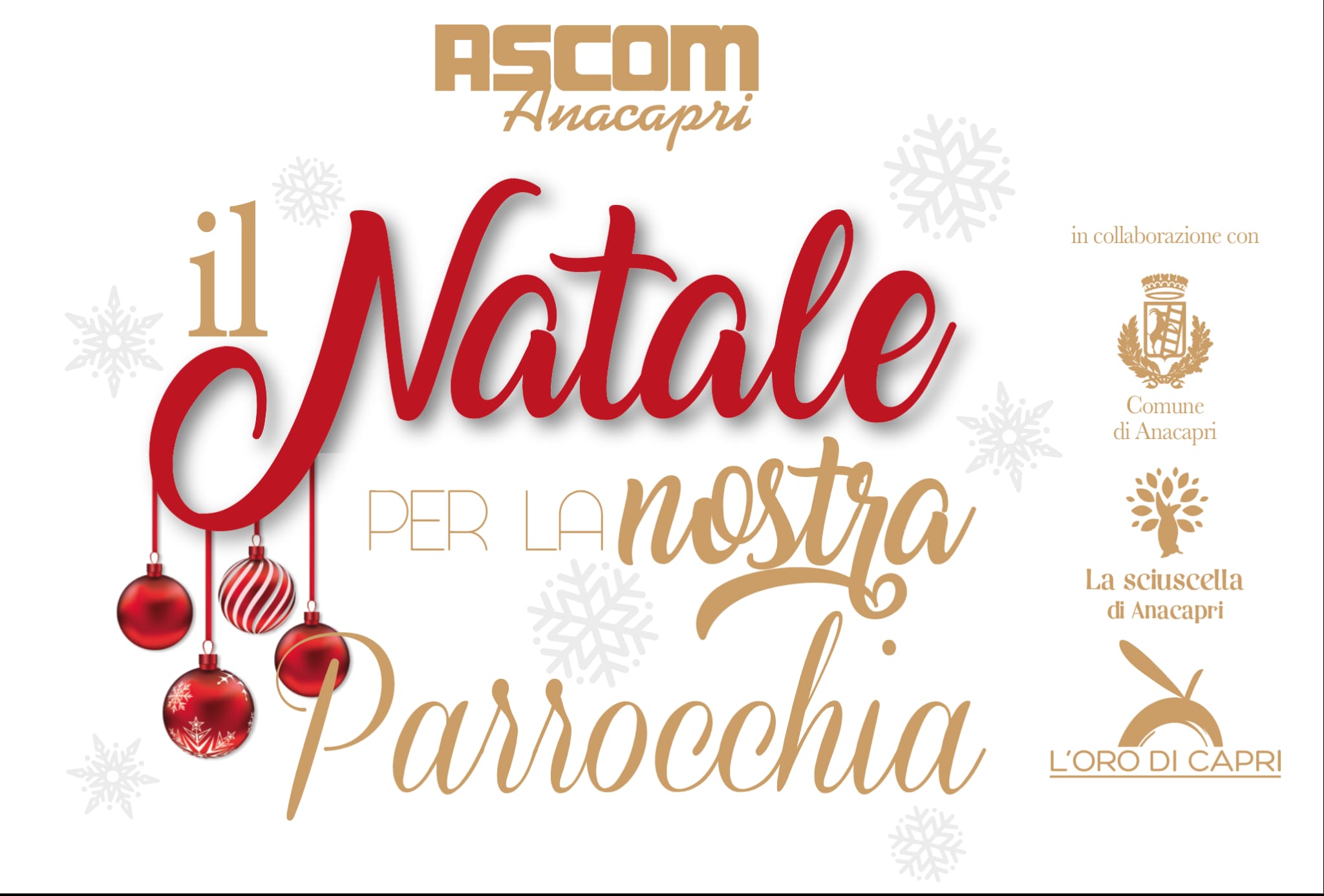 L’Amore riscalda il cuore: il Natale solidale dell’Ascom. La comunità di Anacapri scende in campo a favore della sala parrocchiale