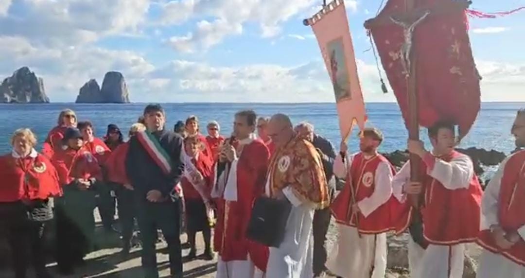 Festeggiamenti di Sant’Andrea a Capri: processione a Marina Piccola (video e photogallery)