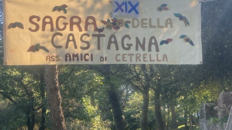 XIX Sagra della Castagna, una giornata da ricordare. Il comunicato degli “Amici di Cetrella”