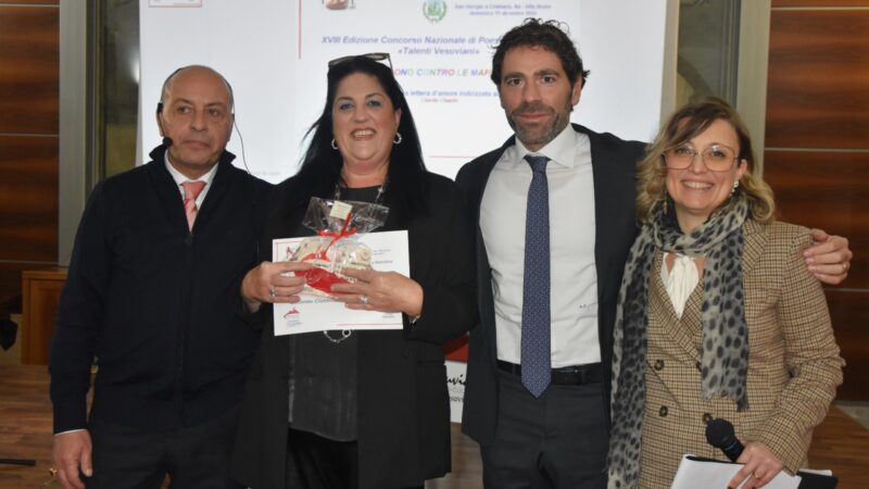 Concorso nazionale “Talenti Vesuviani” a San Giorgio a Cremano, premiata la caprese Annalena Cimino