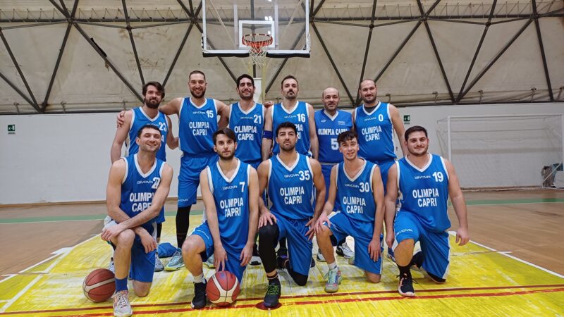 Basket (Divisione 2): riscatto Capri, l’Olimpia chiude l’anno con una bella vittoria battendo Siano