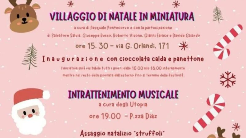 Si inaugura l’8 dicembre ad Anacapri il villaggio di Natale in miniatura