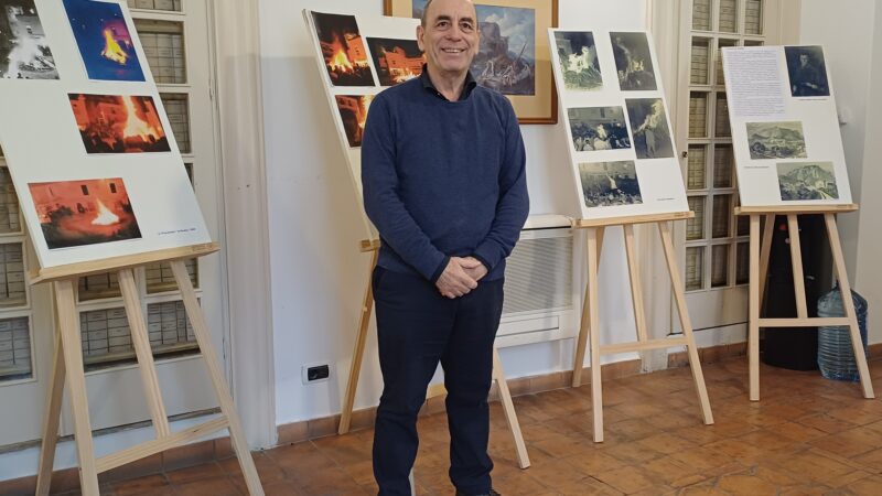 Nella sala consiliare di Capri la mostra storica di foto del fuoco di San Sebastiano