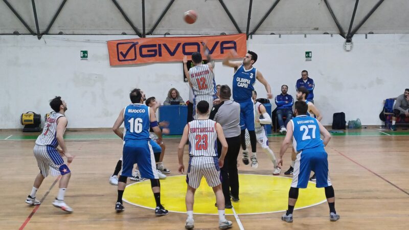 Basket (Divisione 2): ko interno per l’Olimpia, la capolista Sammaritana espugna Capri